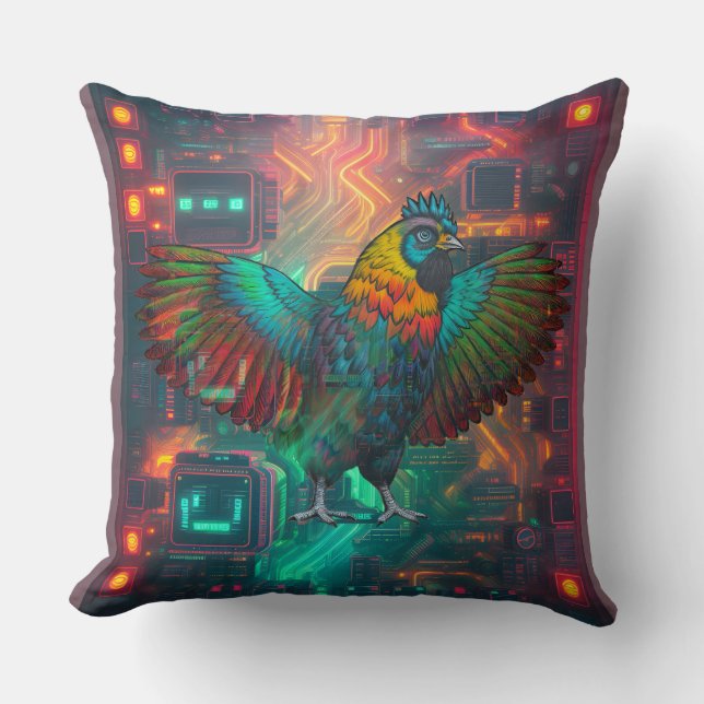 Coussin Poulet Puissant (Recto)