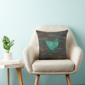 Coussin Poulet rustique (Teal) (Chaise)
