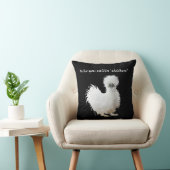Coussin Poulet Silkie Silly  (Chaise)