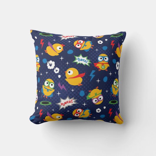 Coussin Poulet Super-héros (Recto)