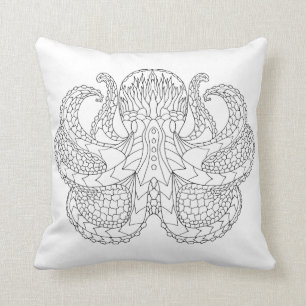 Coussin Poulpe modelé ethnique