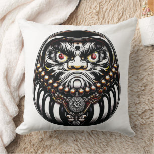 Coussin Poupée Daruma Art Japonais