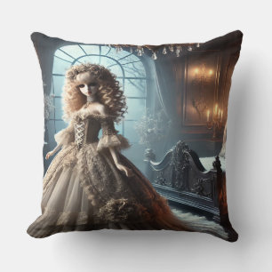 Coussin Poupée gothique victorienne - Enchantée sombre