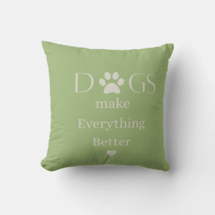 Coussin pour amoureux des chiens pour le salon