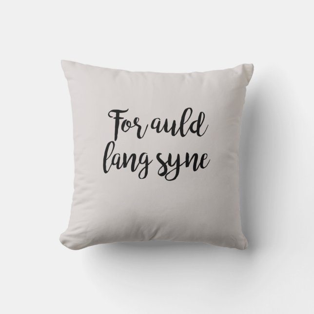 Coussin Pour Auld Lang Syne (Recto)