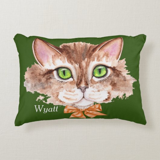 Coussin pour Baby Boys Room avec chat (Devant)