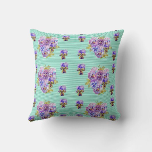 Coussin pour bébé en aquarelle représentant un alp (Verso)