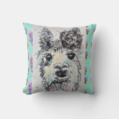 Coussin pour bébé en aquarelle représentant une mi (Recto)