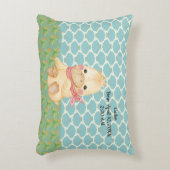 Coussin pour bébé pour garçon avec canard et date  (Devant(Vertical))