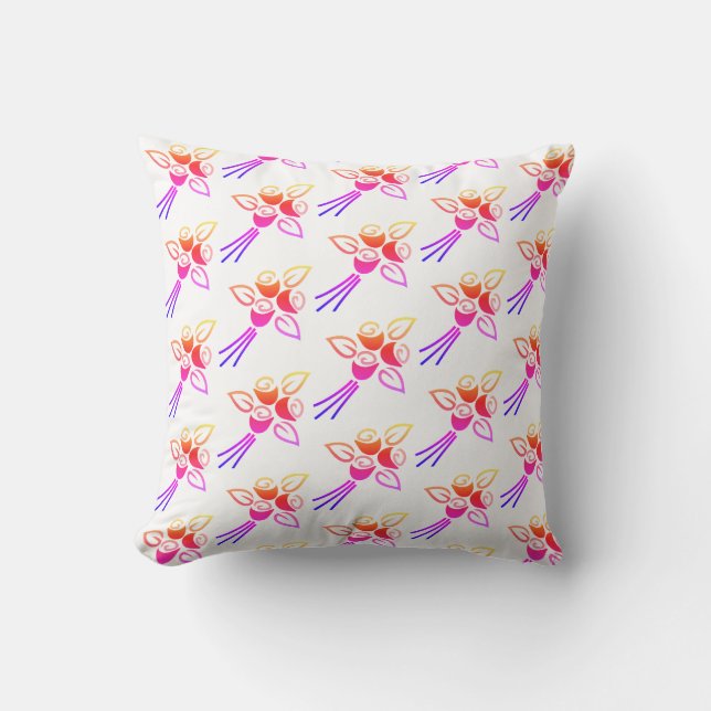 Coussin Pour canapés lits chaises longues et chaises blanc (Recto)
