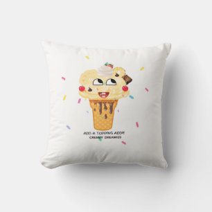Coussin pour enfant mignon Add A Topping Addie Cre