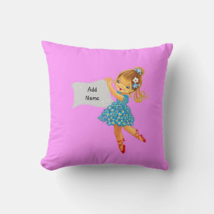 Coussin pour filles personnalisable, Ballerina Ros