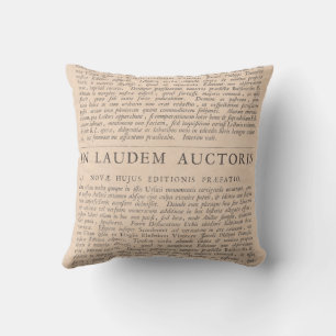 Coussin Pour la louange des auteurs Textes latins antiques