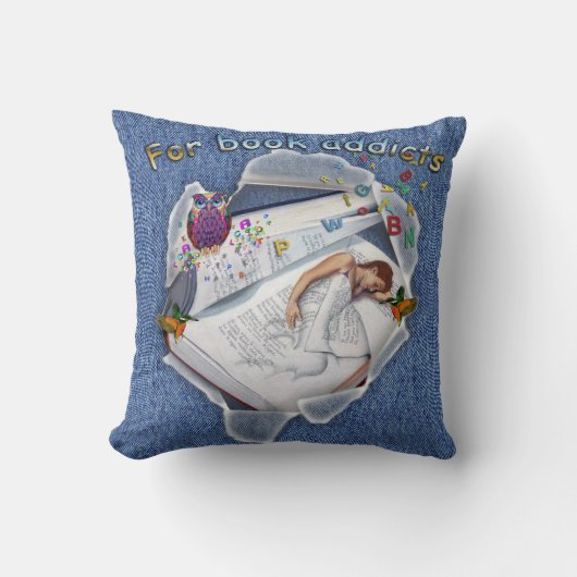 Coussin pour les accros du livre (Recto)