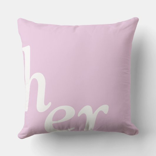 Coussin Pour Lui ou Pour Son réversible (Verso)