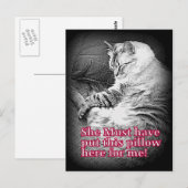 Coussin pour moi Carte postale (Devant / Derrière)