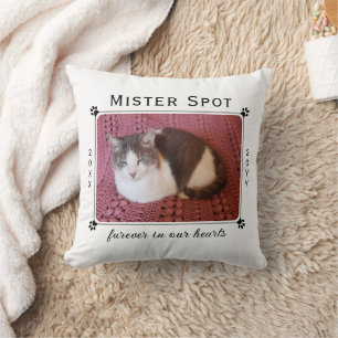 Coussin Pour toujours dans nos coeurs Pet Chat Chien Modèl