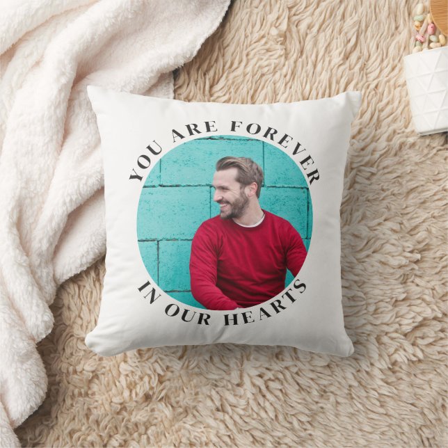 Coussin Pour toujours dans nos coeurs simple conservation  (Couverture)