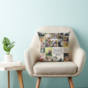 Coussin Pour toujours notre grand-père, pour toujours notr