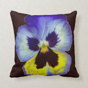 Coussin pourpre de couleur d'aubergine de pensée