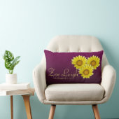 Coussin pourpre de fleur de bébé (Chaise)
