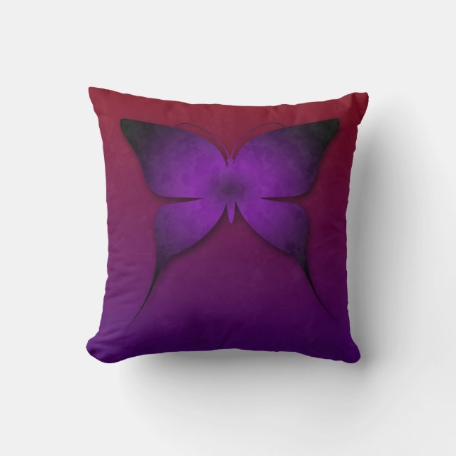 Coussin pourpre de papillon d'Ombre (Recto)