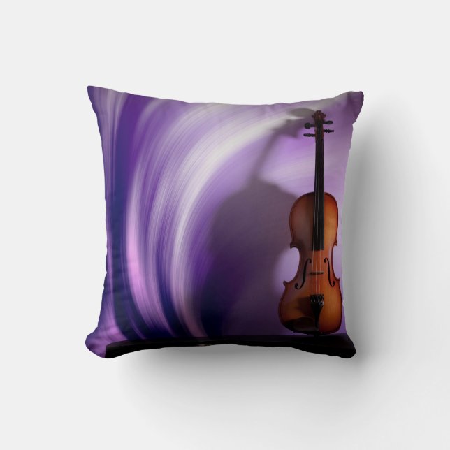 Coussin pourpre de passion de violon (Recto)