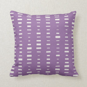 Coussin pourpre de rayure de bloc