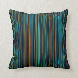 Coussin pourpre d'intérieur ou extérieur de rayure d'aqu