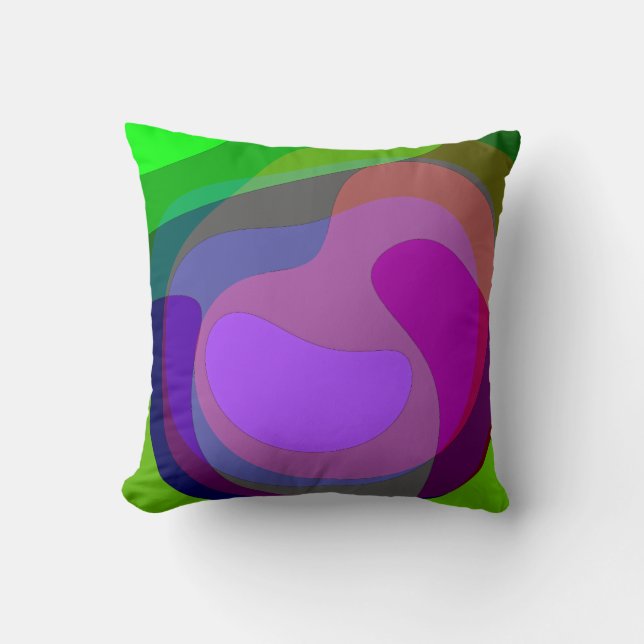Coussin Pourpre Et Vert 403 (Recto)