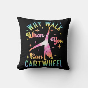 Coussin Pourquoi marcher quand on peut faire la roue