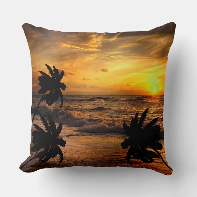COUSSIN POURSUITE DES COUCHERS DE SOLEIL PAYSAGE OCÉANIQUE (Recto)