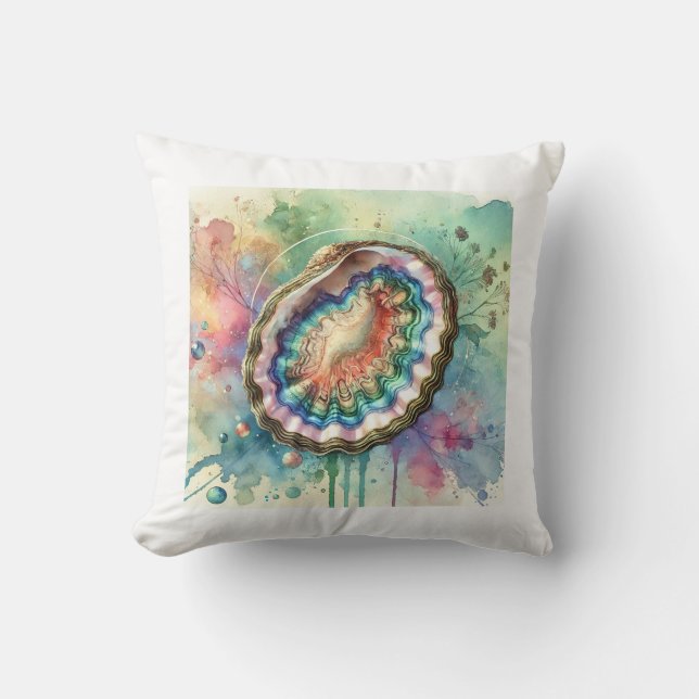 Coussin Pourtales abalone 170724AREF126 - Watercolor (Recto)