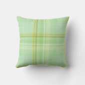 Coussin Pousse Verte Vert Pastel Carreaux (Verso)