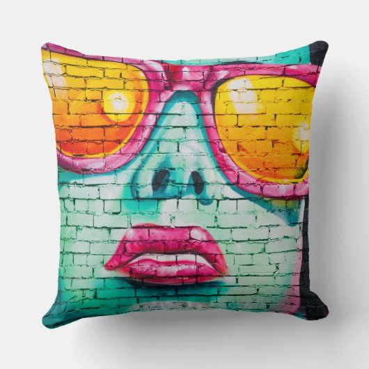 Coussin Poussette - Poussette Urbaine Street Art (Verso)