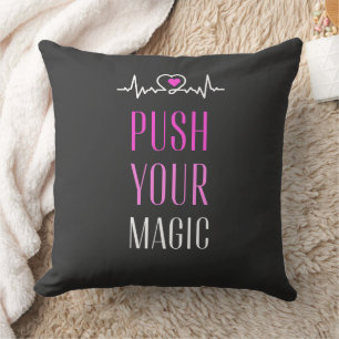 Coussin Poussez Votre Magie – Esthétique Motivationnelle
