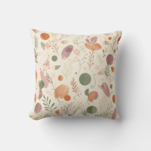 Coussin Poussière de Terracotta Brûlée Sage Boho Ligne de