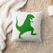 Coussin Poussin de dinosaure vert et blanc (Couverture)