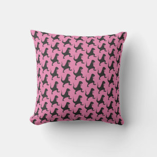 Coussin Poussin Dinosaure Rose