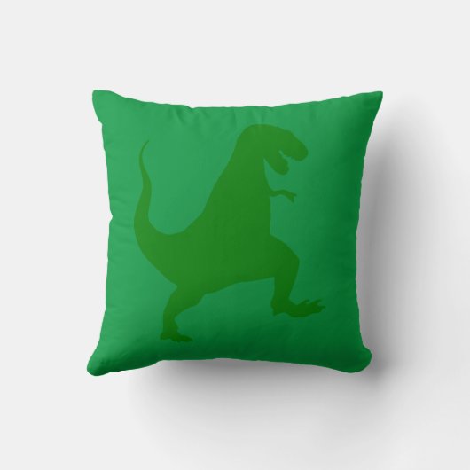 Coussin Poussin Dinosaure Vert (Verso)