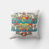 Coussin Poussin en métal païen (Verso)