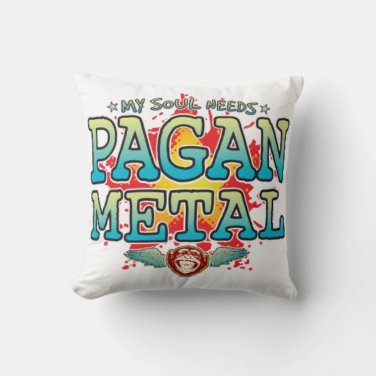 Coussin Poussin en métal païen (Recto)
