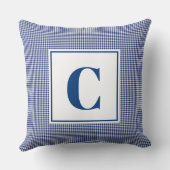 Coussin Poussin Monogramme - Pouponnière Bleu Vérifié (Verso)