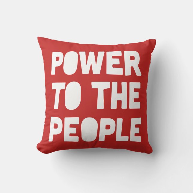 Coussin Pouvoir Au Peuple (Recto)