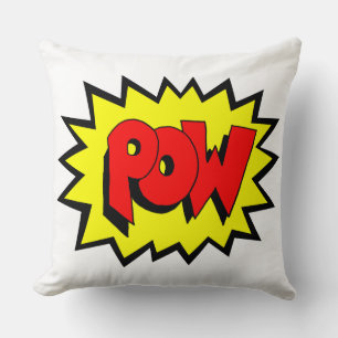 Coussin POW - Bande dessinée Pop Art