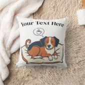 Coussin Powered by Coffee & Dog Dreams (Couverture)