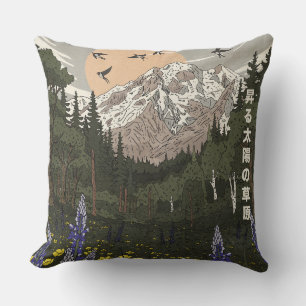 Coussin Prairie du Soleil Levant