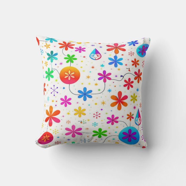 Coussin Prairie en Fleur (Recto)