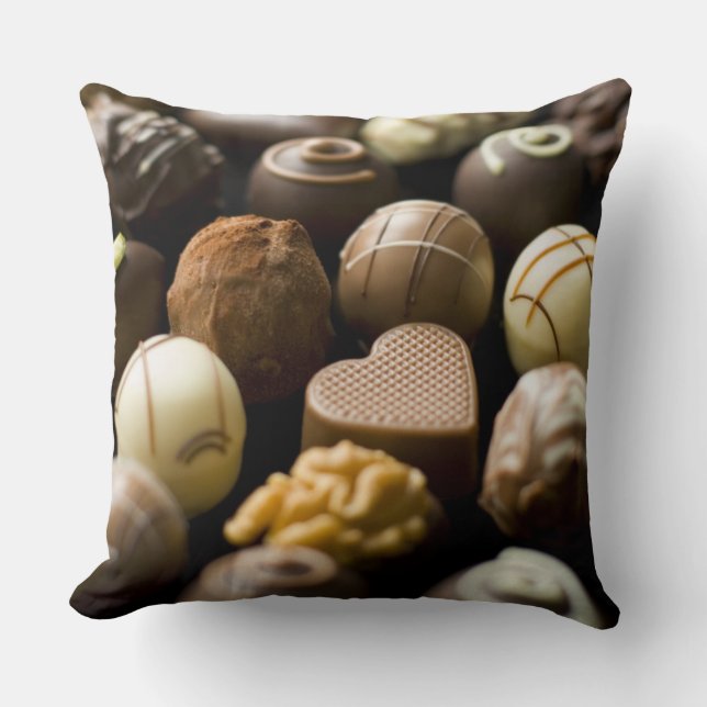 Coussin Pralines délicieuses de chocolat (Recto)