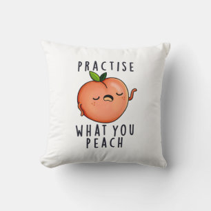 Coussin Pratiquez Ce Que Vous Enlevez Un Jeu De Fruit Posi